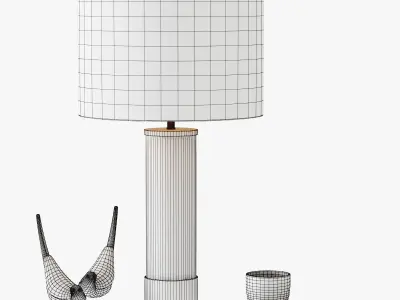 Acrylic Column Table Lamp 3D model