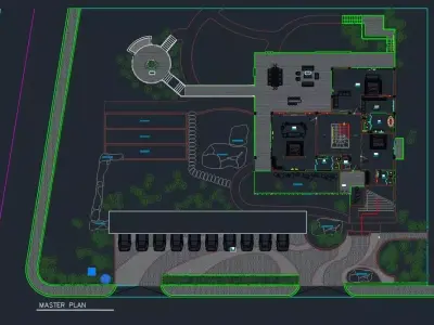 Vacation Villa 3D 2D Model SketchUp 3D model 3D model