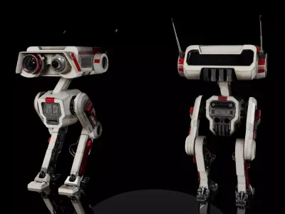 BD-1 Droid - Rigged and Textured Jedi Fallen Order 3D  Model Low-poly 3D model