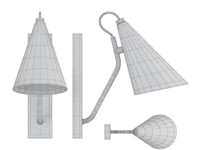 wall lamp LILEDIN 3D model