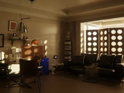 Living Room 3D model 79
