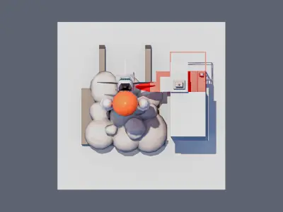 land 93A Low-poly 3D model