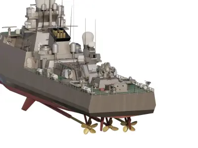 Modern Navy Corvette 3D model