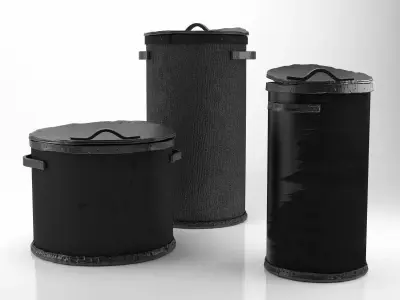 Poubelle bucket 3D model