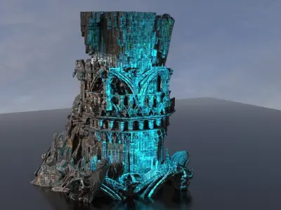 Sargon Great central labyrinth 3D model