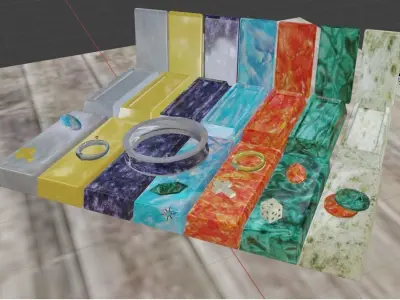 Percious Low-poly 3D model