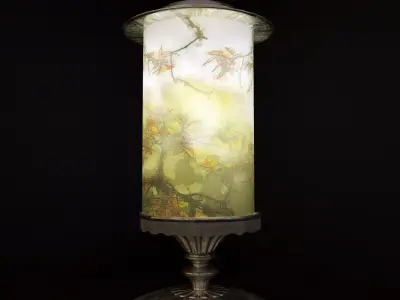 Vintage table lamps Free low-poly 3D model