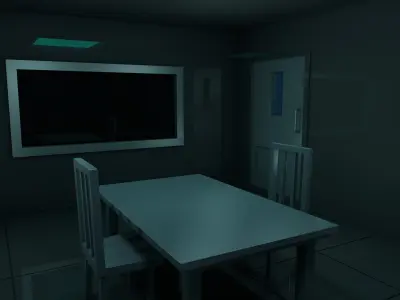 interrogation Room Low-poly 3D model buy