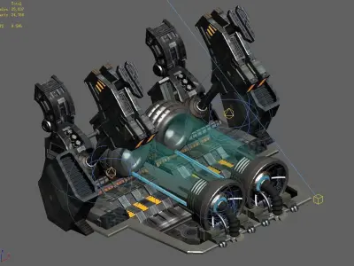 Space Station - Time Warehouse 02 3D model