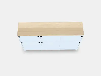 BESTA Storage combination with doors 6 Low-poly 3D model