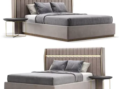 Europa Ceviz Karyola 3D model