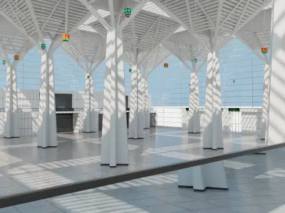 Convention and Exhibition Center 3 3D model