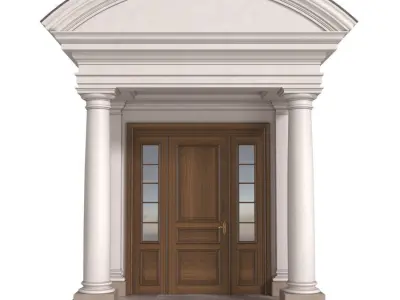 Classic Porch Main Entrance to the house Entry group 3D model
