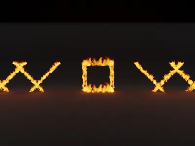 Burning boards vdb 3D model