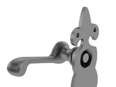  Fleur De Lys Black Antique Handle Low-poly 3D model