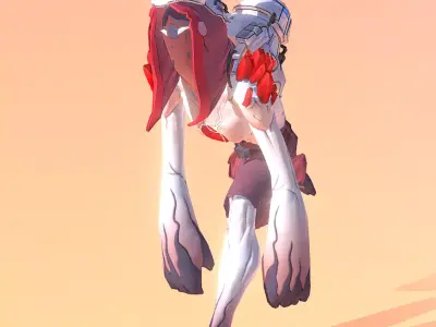 Hollow Cyborg Expirmental Monster RUN Fbx Png 3D model