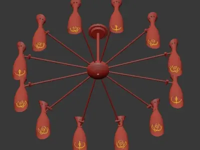 Duke chandelier 3D model purchase