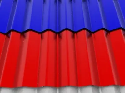 Roof Tiles Tin Sheet 3D model