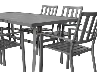 Outdoor patio dinning set  3D model