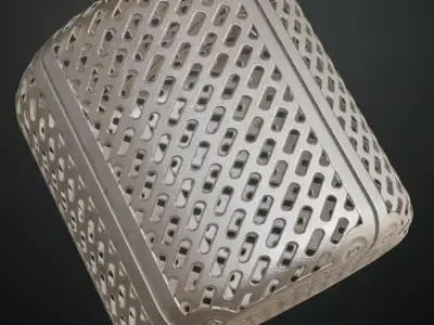 Silver Metal Plate Transparent PBR Seamless Texture
