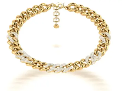 Cuban Diamond Necklace 3D print model