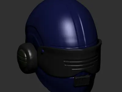 helmet high poly sculpt 3d printable ver 8 3D model 3D model purchase