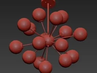 Modern Ronell Chandelier 3D model