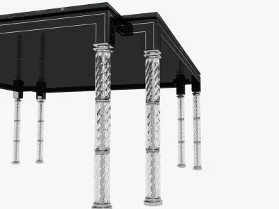 arte veneziana low center table d40 3D model