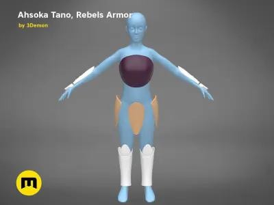 Ahsoka Tano - Rebels Armor 3D print model