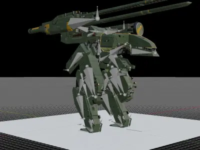 Metal Gear Rex 3D model
