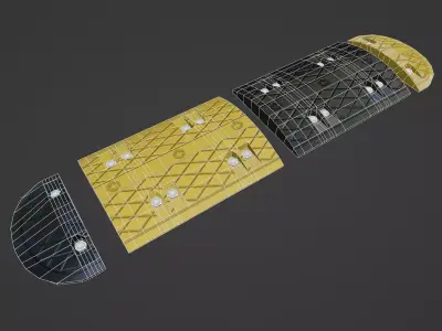Low Poly Modular Speed Bumps Low-poly 3D model