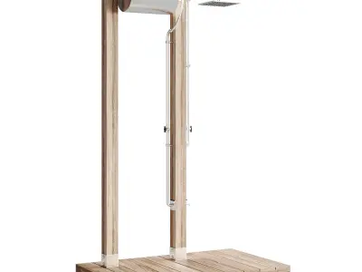 Combined shower with sprinkler 3D model