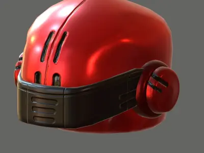 Gas mask helmet 3d model scifi Low-poly  Low-poly 3D model 317