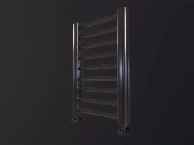 Metal Bathroom Radiator 3D Model Low-poly 3D model