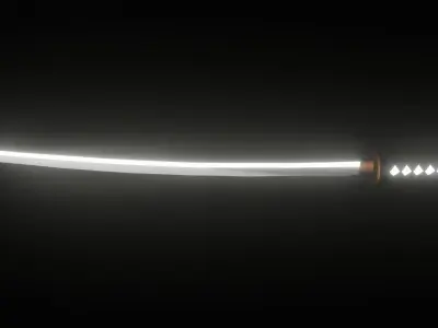 SciFi katanas Low-poly 3D model