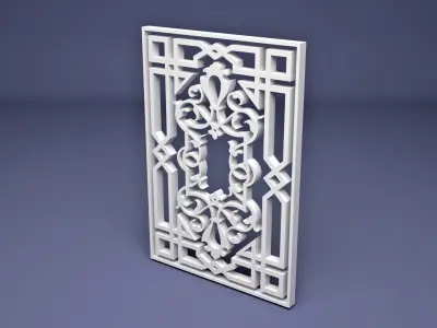 Islamic Ornamental Wrought pattern 3D model