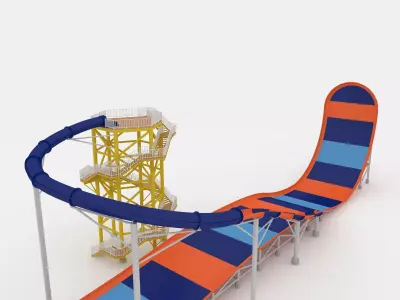 Waterpark Slide 5 3D model
