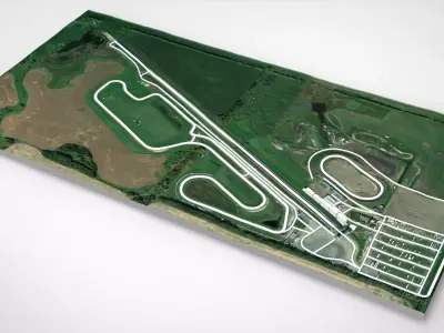 RAD Torque Raceway Edmonton Canada 3D model