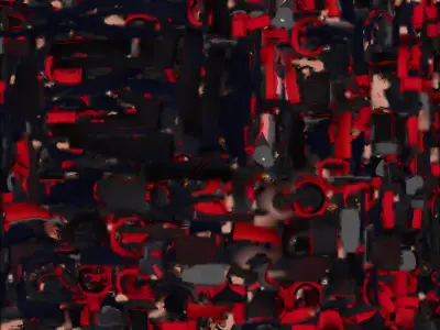 Crimson Shadow Striker - Stylized Tactical Character Low-poly 3D model