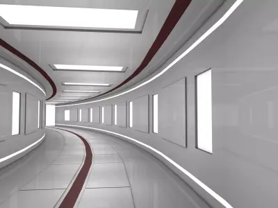Hallway 3D model