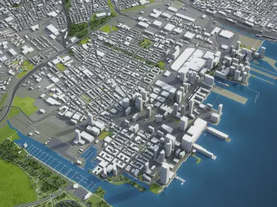 Newark Low-poly 3D model