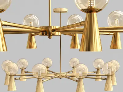 ABELINA modern chandelier 3D model