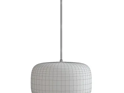 Enkel LED Pendant Light Low-poly 3D model