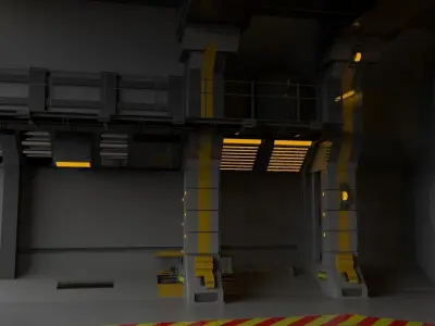 gates for the tunnel 3D model