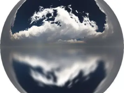 4k HDR Afternoon Cloudy Sky 3D model