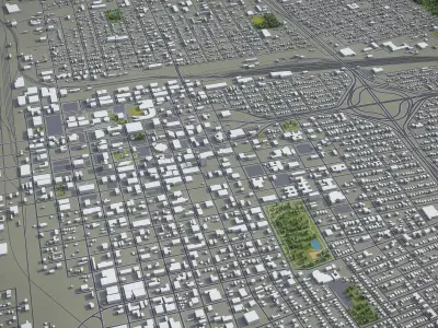 Amarillo  Low-poly 3D model