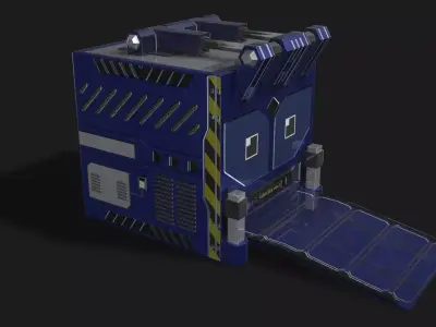 Square Portal Low-poly 3D model