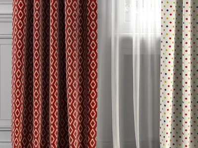 Curtain Set 193 3D model