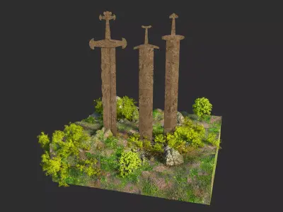 The Swords of Stavanger 3D model