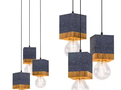 3 lamp pendant 3D model